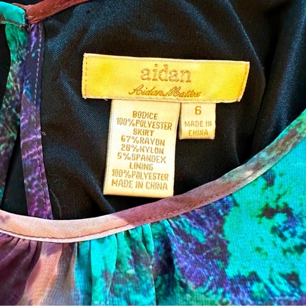 Aidan Mattox Chiffon Blouson Dress - Picture 5 of 6